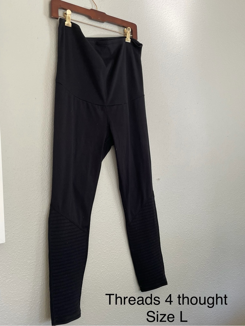 Threads 4 Thought Maternity Black High-Waist Leggings